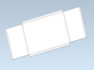 Feature removal completed process:  all features removed (holes and  cut-outs)