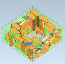 Exclusion Zone Isometric view of the output in Optimize3D mode
