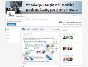 Spatial Corp LinkedIn Page