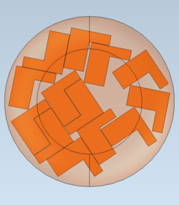 Nesting Zone In Optimize2D mode, the shadow of the nesting body will be used to define the nesting area