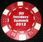 Spatial poker chip